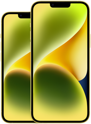 Front view of iPhone 14 6.1-inch Front view of iPhone 14 Plus 6.7-inch