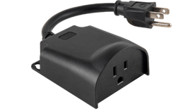 A full-body picture of the Outdoor Smart Plug.