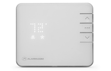 A full-body picture of the Smart Thermostat with features.